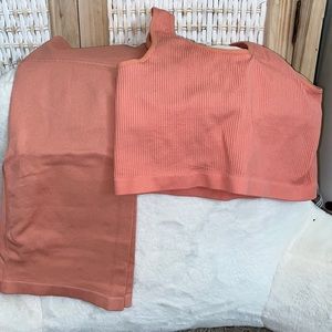 Coral 2 piece workout set